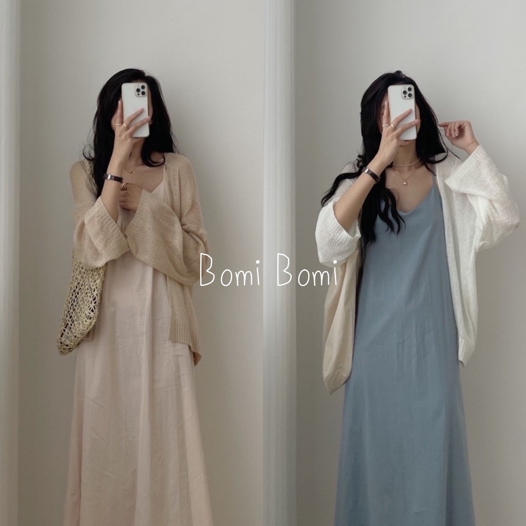 (QUẢNG CHÂU) ÁO LEN CARDIGAN MỎNG ĐI BIỂN LOẠI 1 DÁNG BASIC CỰC XINH