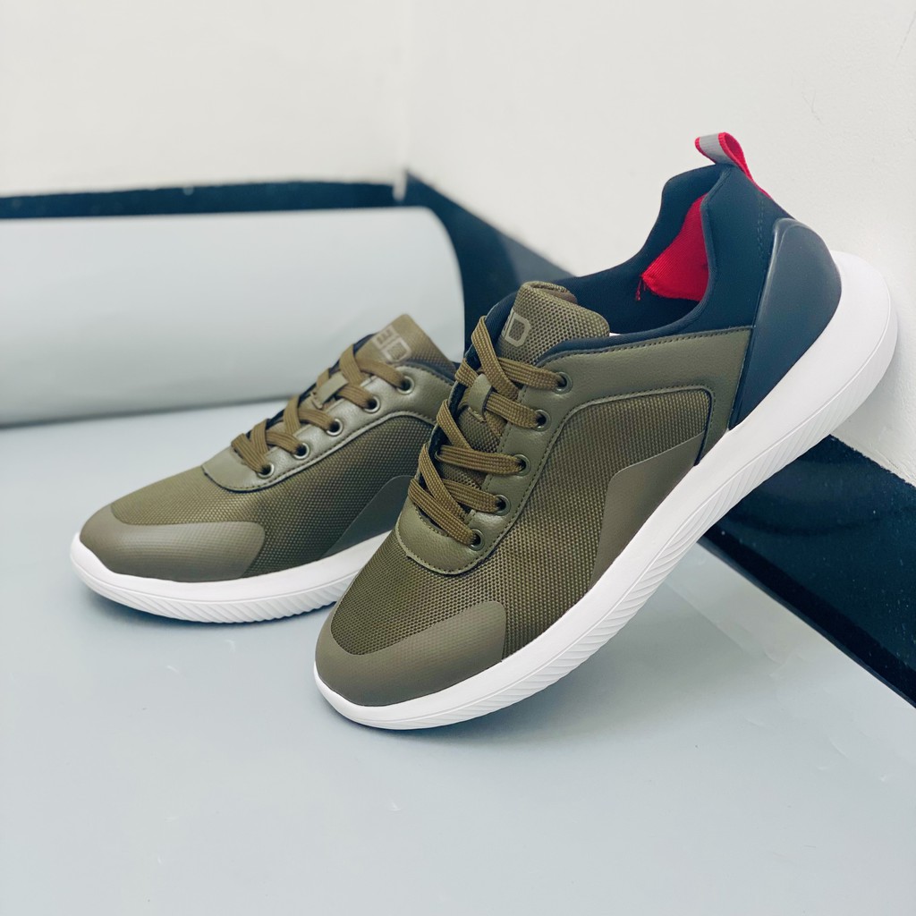 Giày thể thao nam ba ta chính hãng màu xanh rêu 3d energy