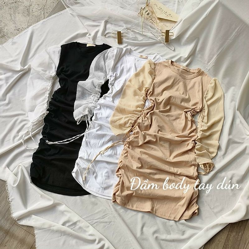 ĐẦM DỰ TIỆC BODY TAY VOAN