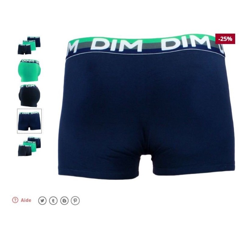 Quần boxer nam DIM VNXK L