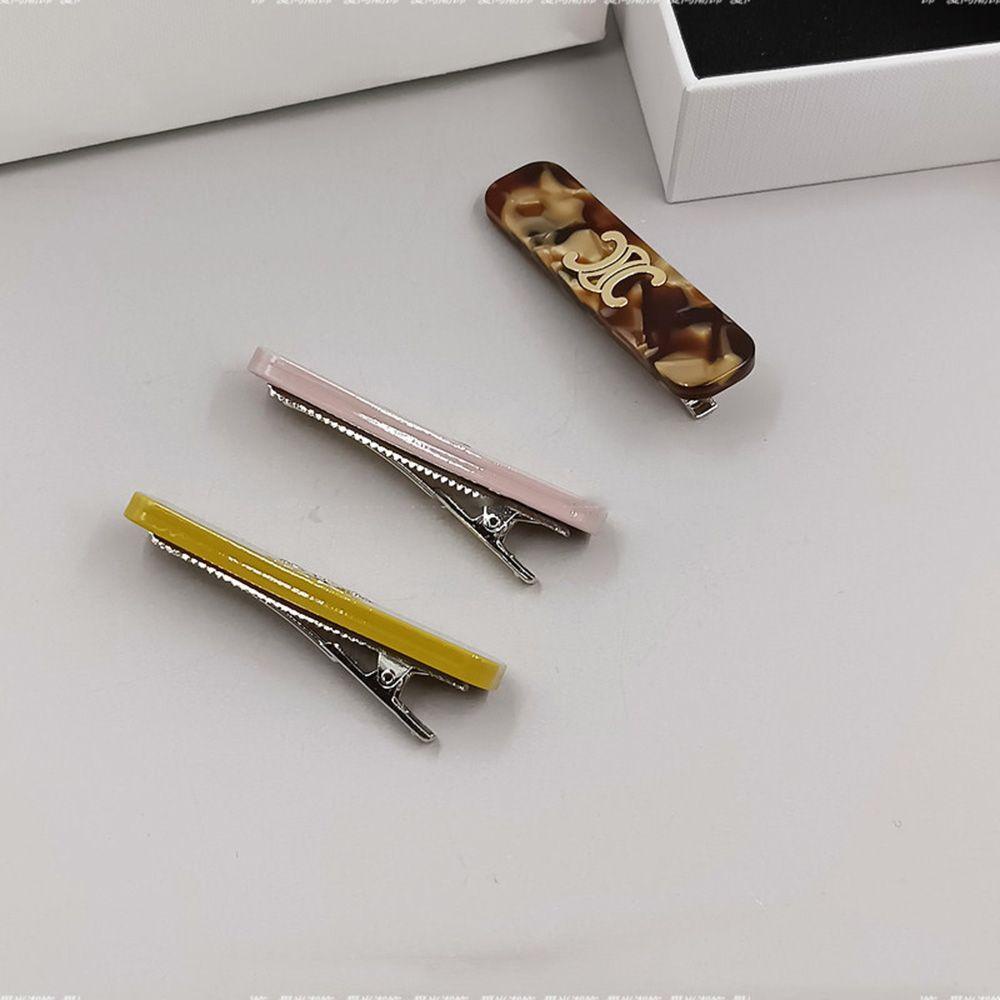 Qqmall Kẹp Tóc Mái Mỏ Vịt Họa Tiết Hình Học Phong Cách Retro Thanh Lịch Cho Nữ