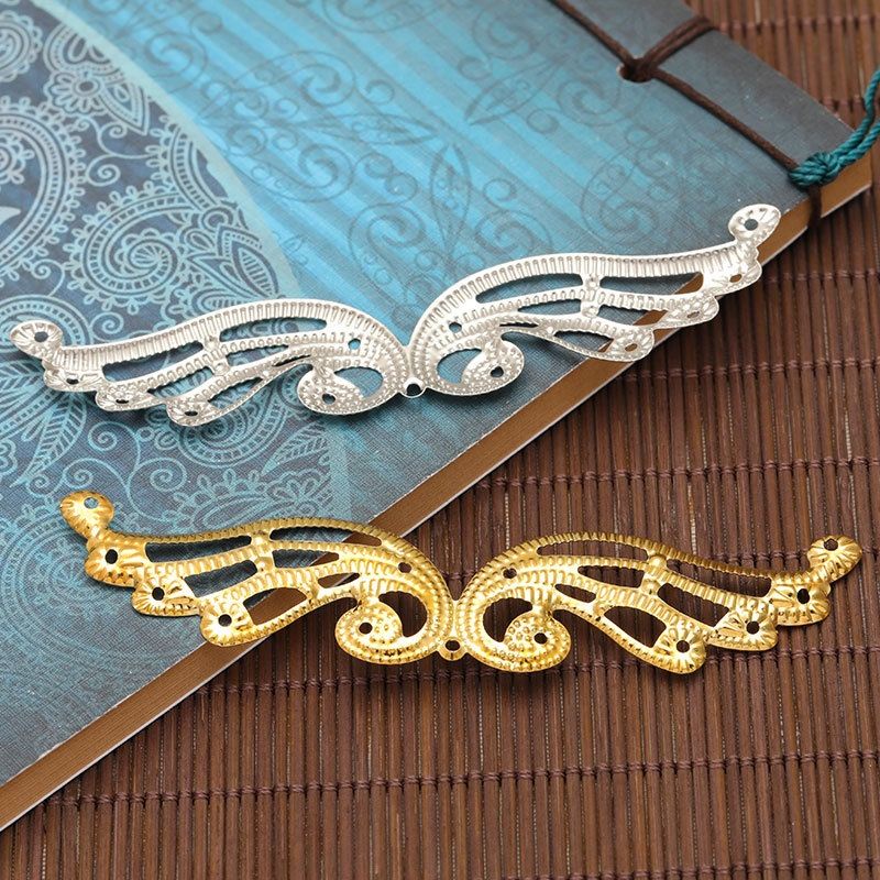 5 phiến xoắn hình đôi cánh 99*23mm nguyên liệu trâm cổ trang