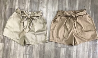 Quần short kaki cột thắt eo