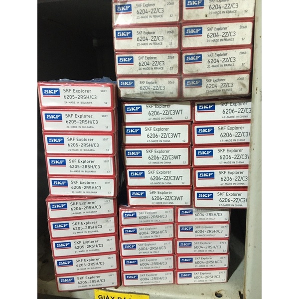 Vòng bi skfsịn 6004, 6204, 6205, 6206, Bạc đạn sịn mới