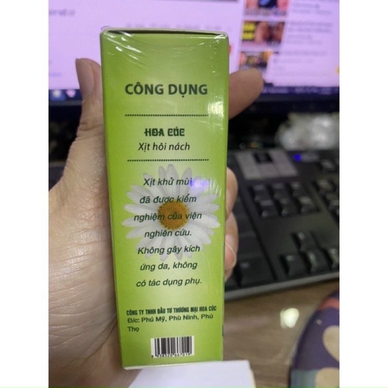 Xịt hôi nách Hoa Cúc, xịt khử mùi cơ thể,🌼 🌼, giúp vùng nách luôn khô thoáng sạch sẽ.