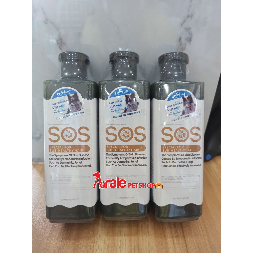 SOS - Sữa tắm phục hồi da lông 530ml (đen)