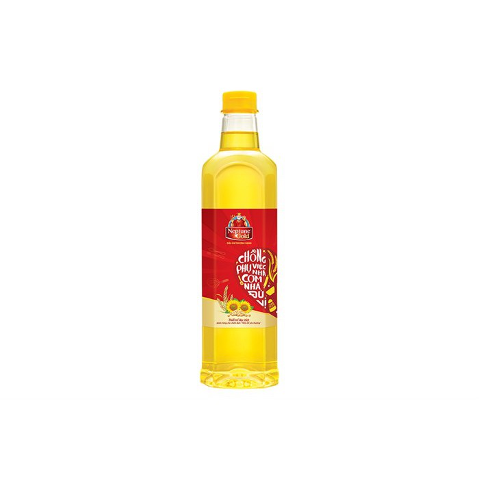 Dầu ăn Neptune Gold chai 1lít hsd 8/2025