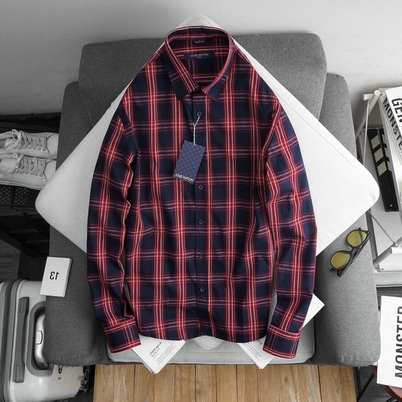 Aó sơ mi nam dài taykẻ sọc nhiều màu Form áo Slimfit vải siêu mátthấm hút mồ hôi hàng Vnxk