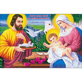 Tranh Thêu Chữ Thập Gia Đình Thánh Gia