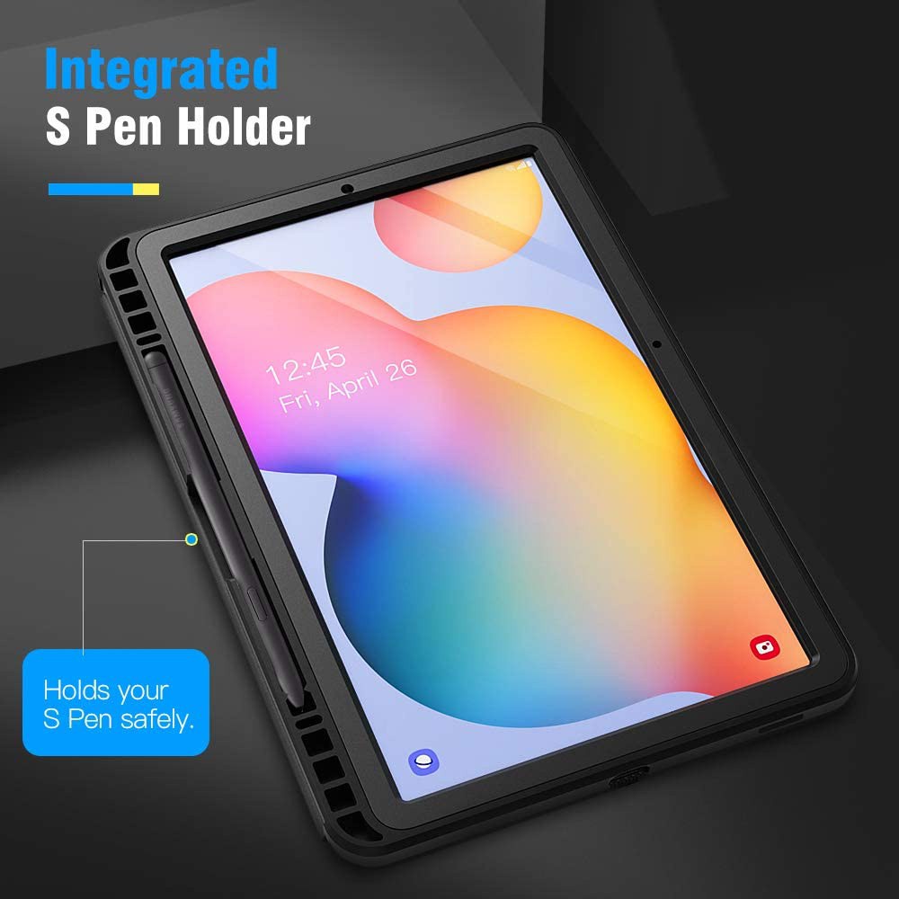 Ốp Máy Tính Bảng Siêu Mỏng Chống Sốc Kèm Ngăn Đựng Bút Cho Samsung Galaxy Tab S6 Lite 10.4 &quot;2020 Sm-P610 / P615