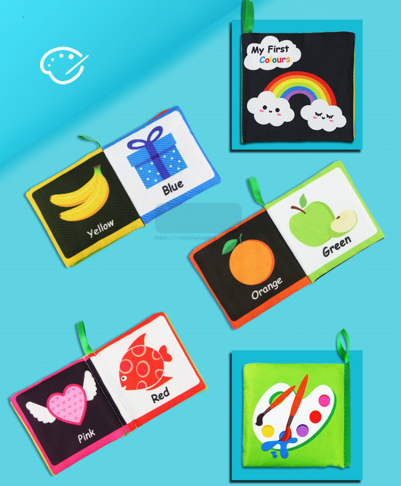 Sách vải phát âm thanh chủ đề động vật đáng yêu cho bé