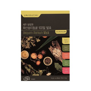 Mặt nạ thảo mộc Uniquemi jeju volcanic cave 25ml x 5ea - date 10/5/2023