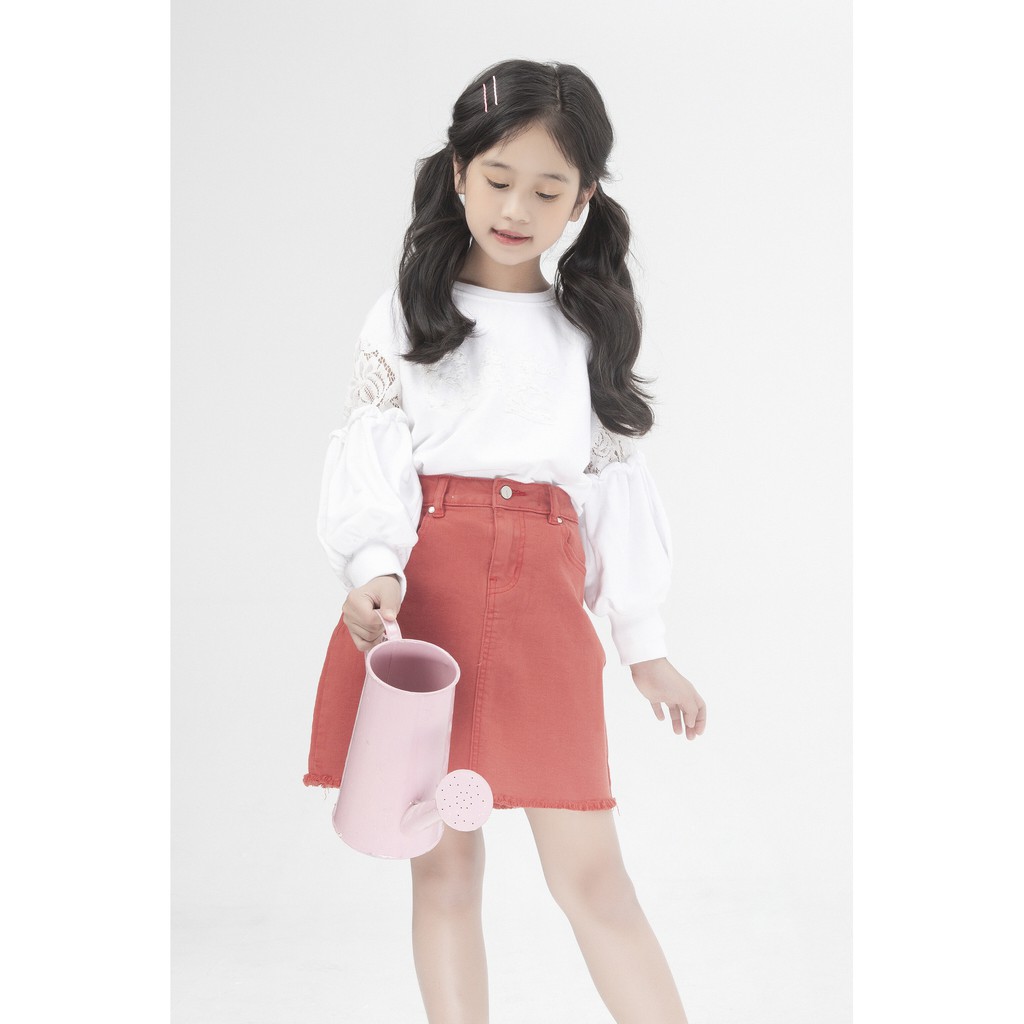 Chân váy bò chữ A bé gái IVY moda MS 32G0284