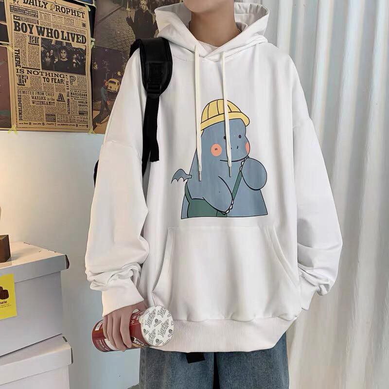 Áo Khoác Hoodie In Hình Ulzzang Unisex Chất Nỉ Bông Cao Cấp Dáng Rộng Nam Nữ - MM