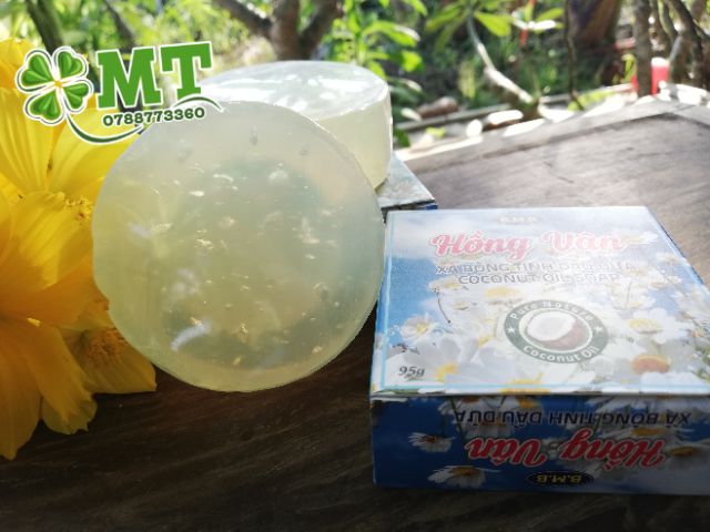 Xà bông dừa Hồng Vân 5 cục có hộp