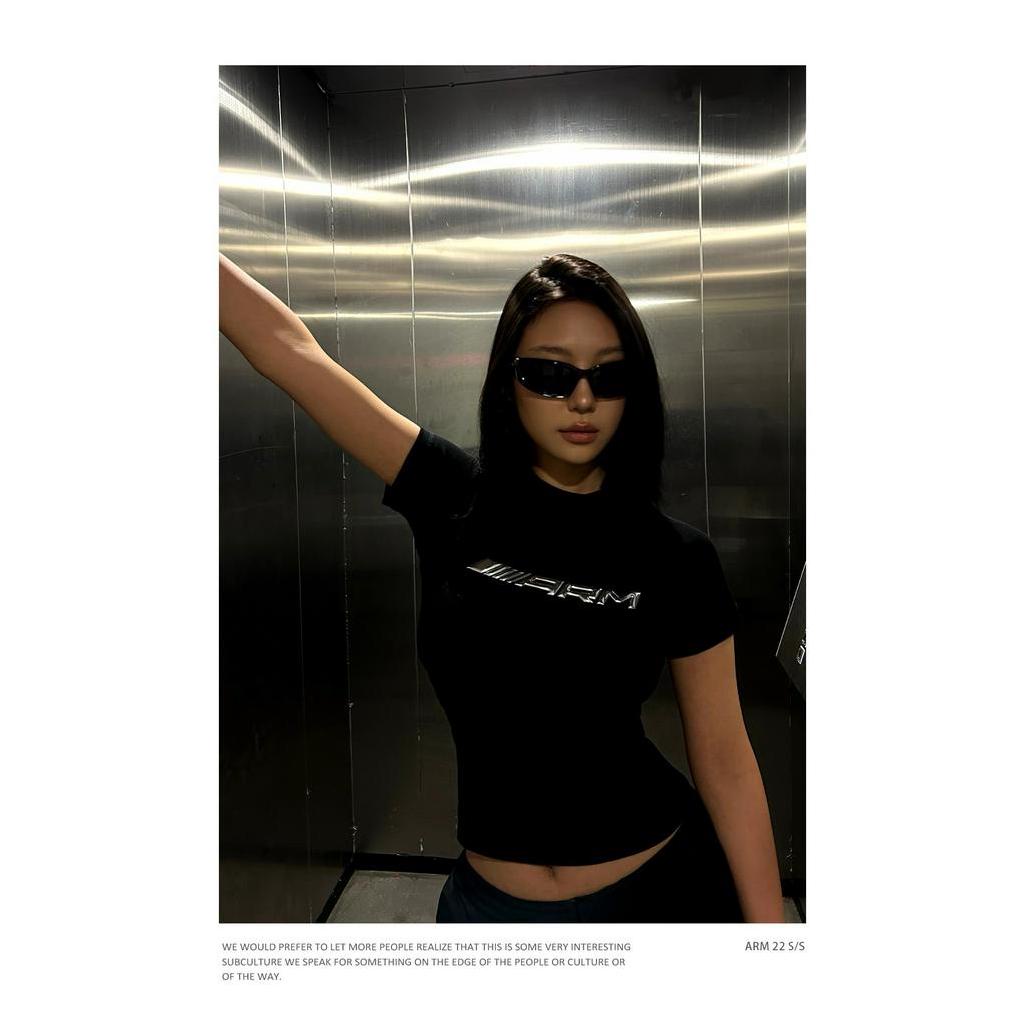 ZHELIHANGFEI Áo Thun Nữ Tay Ngắn In Chữ Ariseism Cá Tính