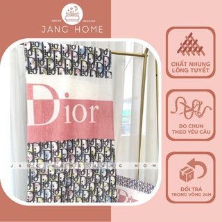 Chăn lông tuyết thương hiệu cao cấp size 1m5x2m, Mền văn phòng chất nhung lông tuyết mềm mịn hoa văn sang trọng