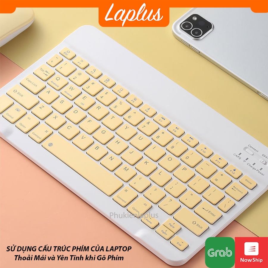 Bàn Phím Và Chuột Bluetooth Màu Pastel Thanh Lịch - Gọn Nhẹ, Tiện Dụng - Phù Hợp Cho Làm Việc Văn Phòng, IPad, Smart TV