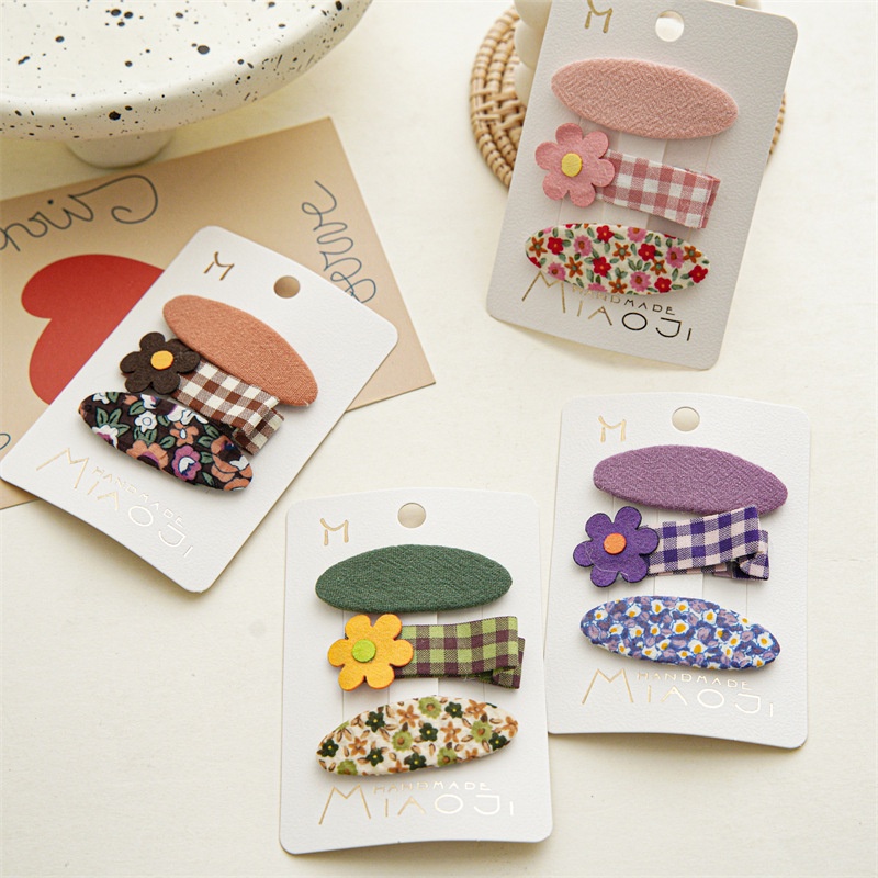 Bộ Kẹp Tóc BB Họa Tiết Hoạt Hình Dễ Thương Thời Trang Mùa Hè Cho Bé Gái