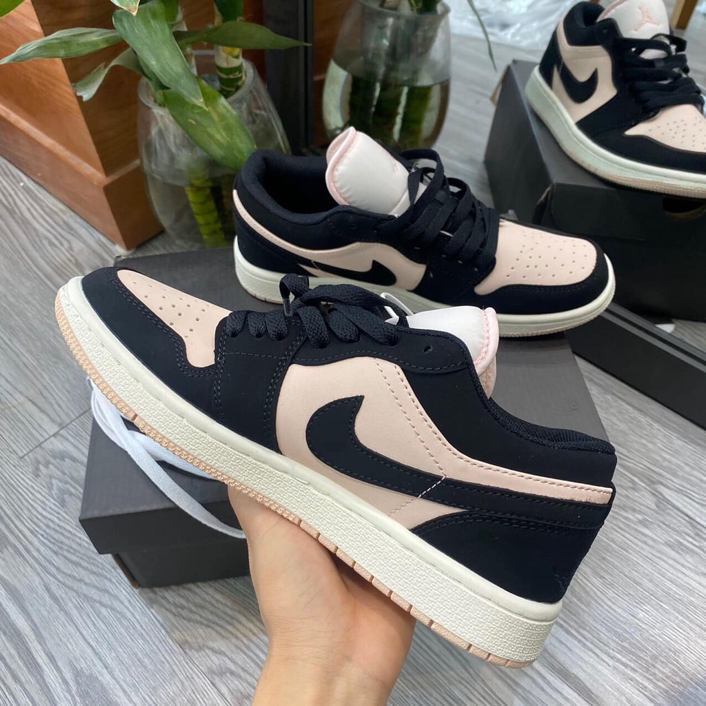 Giày Jordan Cổ Thấp, Giày JD1 Hồng Đen Low Hàng Cao Cấp Full Box + Bill | BigBuy360 - bigbuy360.vn