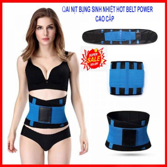 Đai Nịt Bụng Sinh Nhiệt Hot Belt Power Mẫu 2019