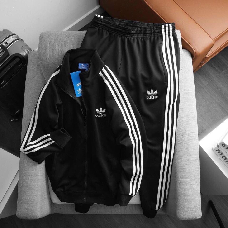 Bộ Thể Thao Nam Nữ Dài Tay Thêu Logo Bộ Quần Áo Thu Đông Chất Vải Poly,Umi Co Giãn 4 Chiều Phong Cách Thể Thao