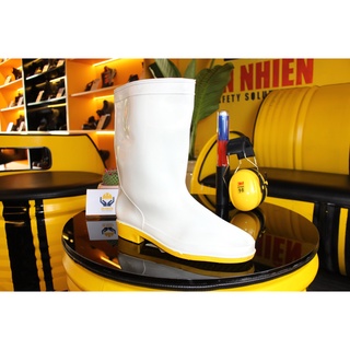 Ủng bảo hộ lao động, ủng cao su trắng, ủng đi mưa cao cấp chống nước, chống trơn trượt. Cam kết hàng chất lượng 100%