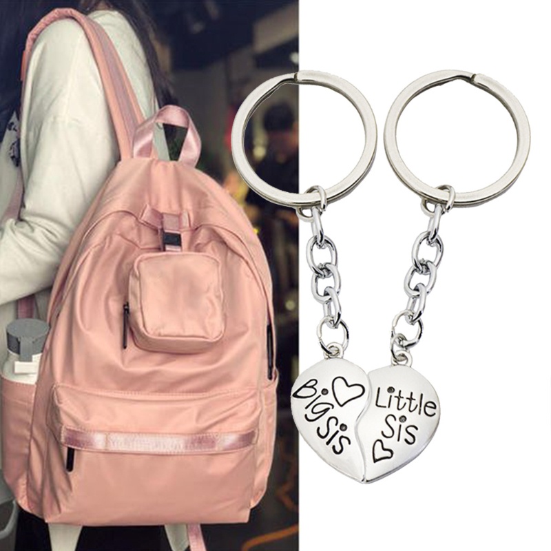 Móc Khóa Hình Trái Tim Vỡ Cho Chị Em Gái