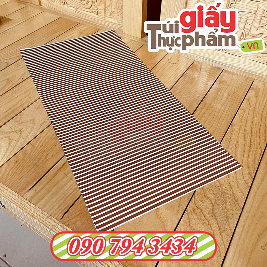 500 Giấy Gói Thời Trang, Giấy bọc quần áo, Giày dép phụ Kiện, linh kiện,gói hoa (Pelure 30x60cm - 35gsm - Kẻ Sọc)