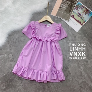BÁN SỈ VÁY TÍM BÈO CHO BÉ