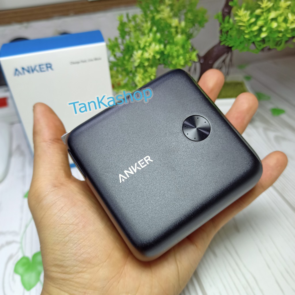 Củ Sạc Kiêm Pin Dự Phòng Anker Fusion 10.000mAh - A1623, Sạc Nhanh PD 20W Cho Iphone, QC 3.0 Cho Androi