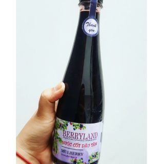 Nước cốt dâu tằm Berryland - Dung tích 500ml - Nước giải khát vị chua ngọt tự nhiên