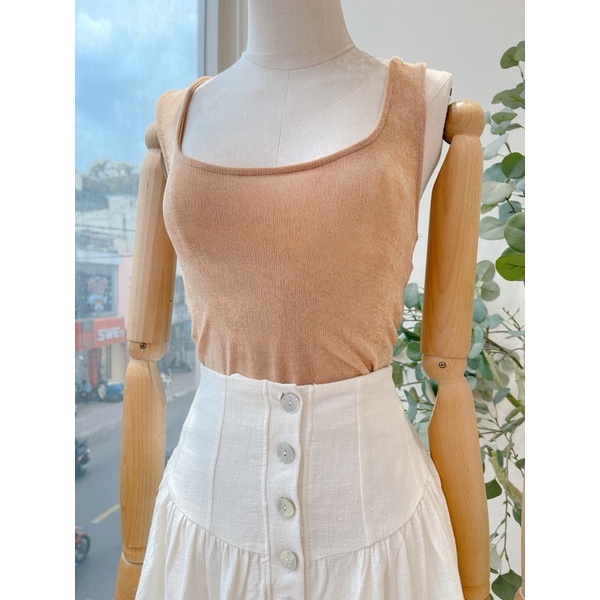 Áo ba lỗ nữ thiết kế dây xoắn lưng ôm body MIEU - JM22
