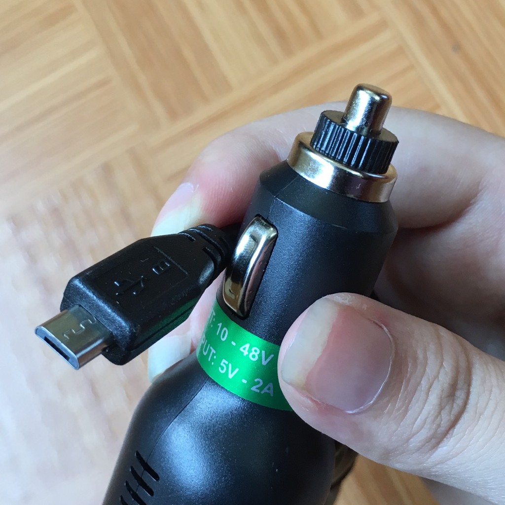 Bộ Dây Cấp Nguồn Cho Camera Hành Trình Chân Sạc Micro USB Tích Hợp Cổng USB Thông Minh