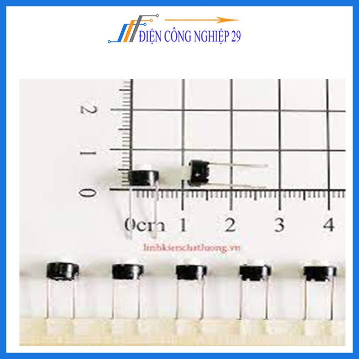 Nút Nhấn 2 Chân - Trắng