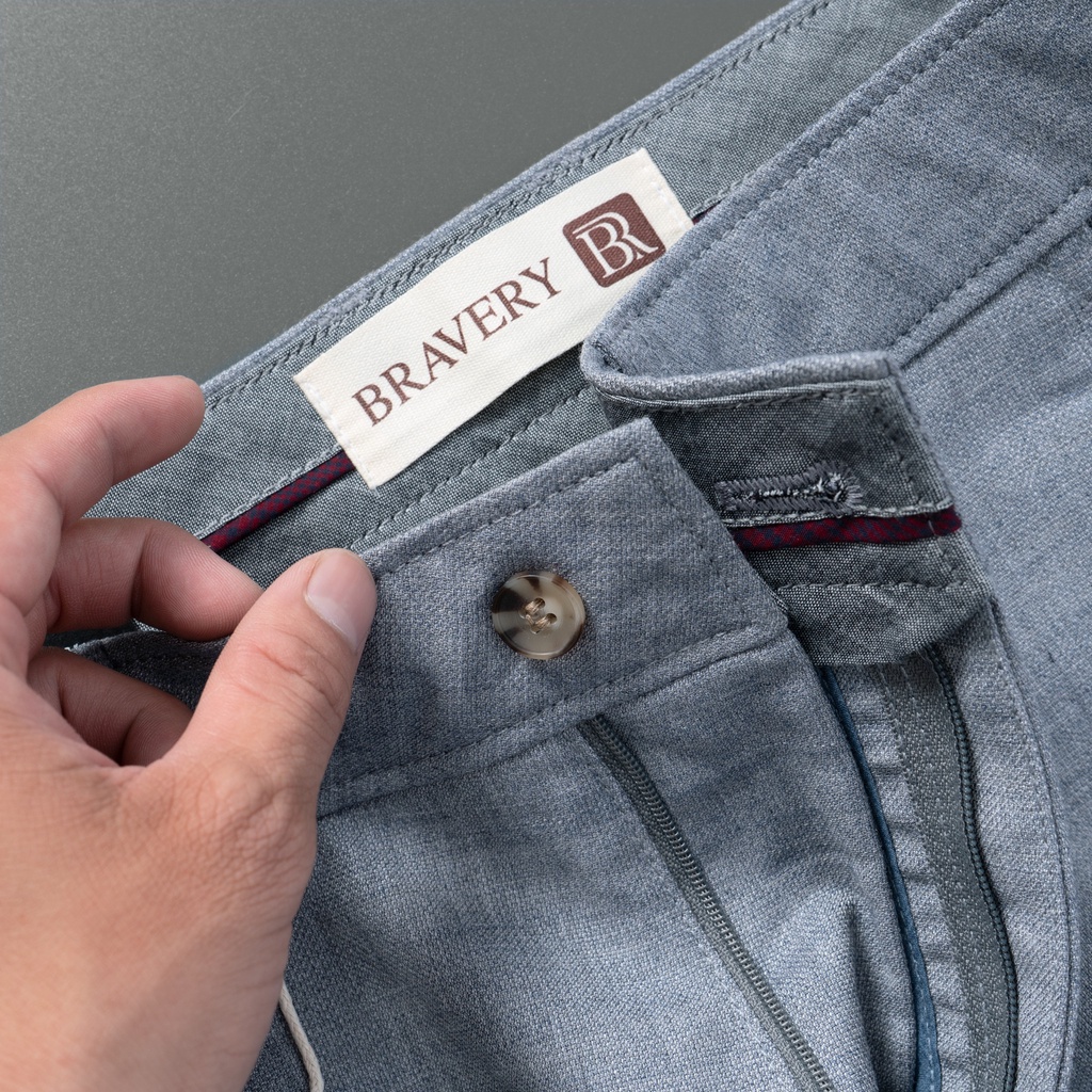 Quần short nam, Quần short linen SINCA XÁM mềm mịn thoáng mát không nhăn, dày dặn - Bravery