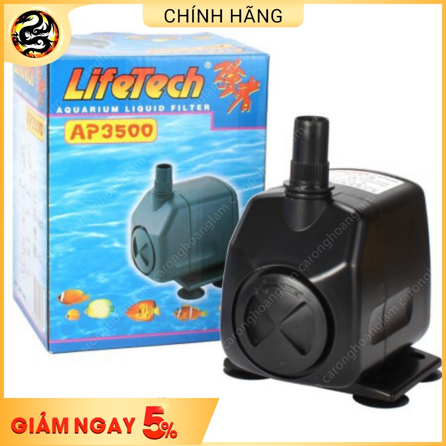 Máy Bơm LifeTech AP1550 Máy Bơm Hồ Cá Chất Lượng Cao Êm Ái 18W - 1200L/H