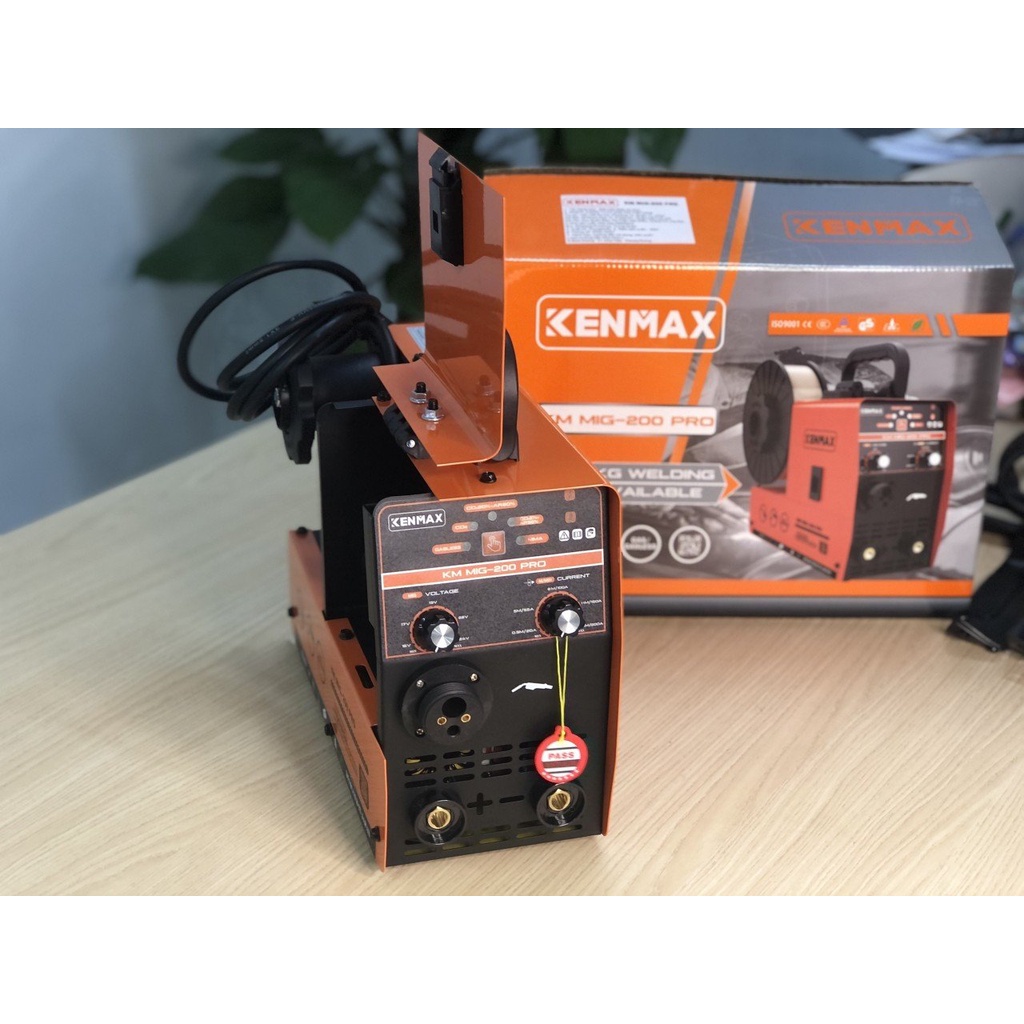 Máy Hàn mig 5 chức năng KENMAX KM MIG 200 PRO Sử Dụng cả cuộn Dây 1kg và 5 kg - TẶNG KÈM CUỘN DÂY, 5 BÉC HÀN THAY THẾ
