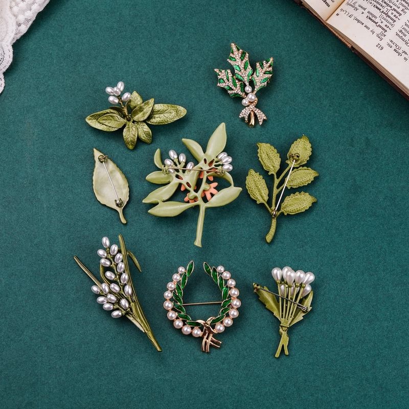 Ghim CàI ÁO HìNh Hoa ĐíNh Kim Cương NgọC Trai Giả ThờI Trang Cho Nữ