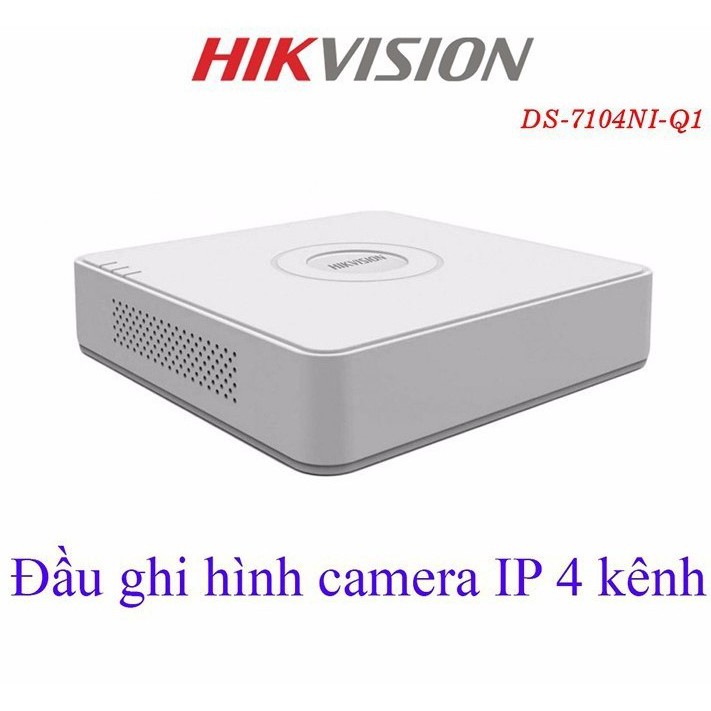 Đầu ghi hình camera IP 4 kênh HIKVISION NVR DS-7104NI-Q1 kết nối cho camera Ezviz vào đầu này