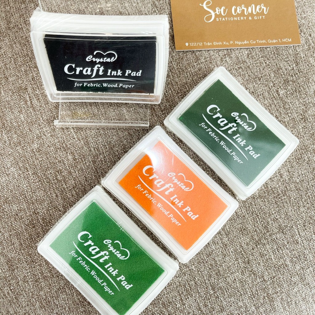 1 Hộp mực 1 màu Craft Ink Pad màu sắc tươi sáng