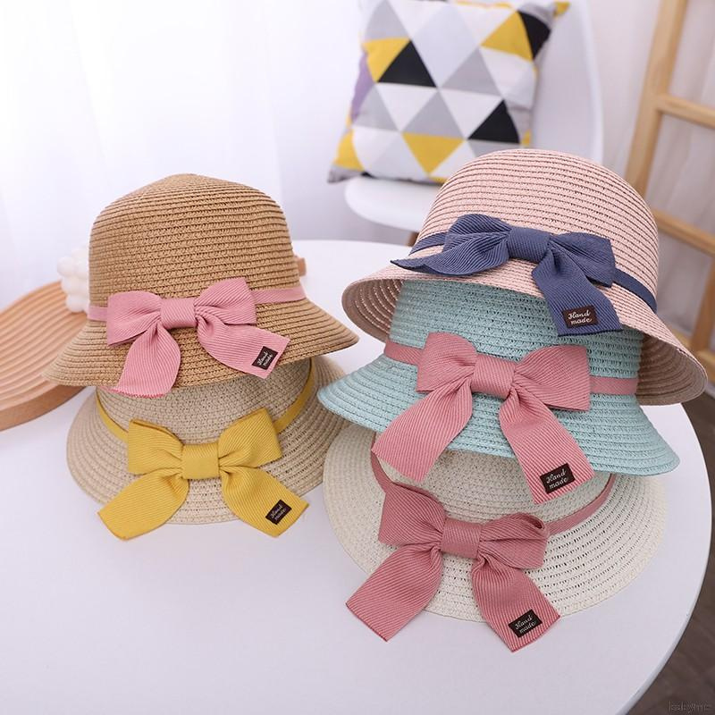 Set Nón Và Ví Đan Rơm Phong Cách Công Chúa Thời Trang Đi Biển Cho Bé Gái