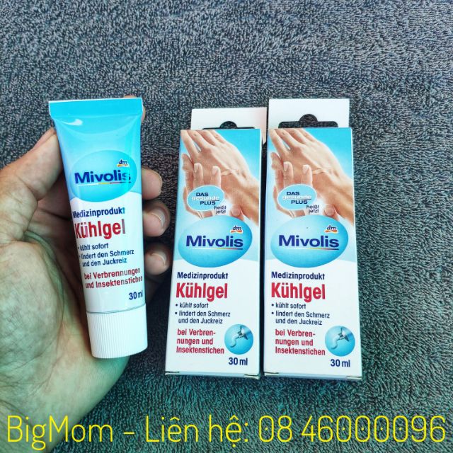 Gel bôi làm mát trị phỏng và côn trùng cắn Das Gesunde Plus Kuhlgel 30g