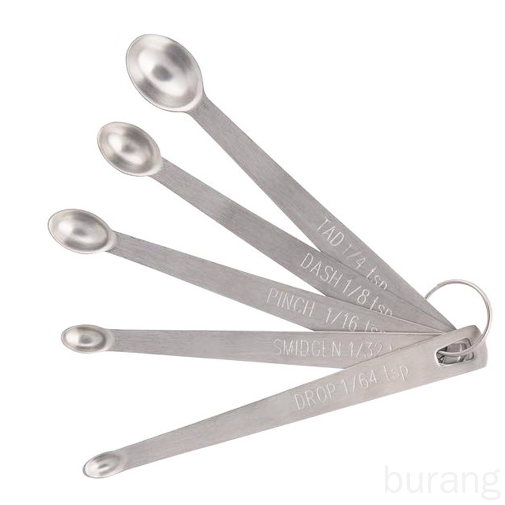 5 Muỗng đo lường gia vị bằng thép không gỉ