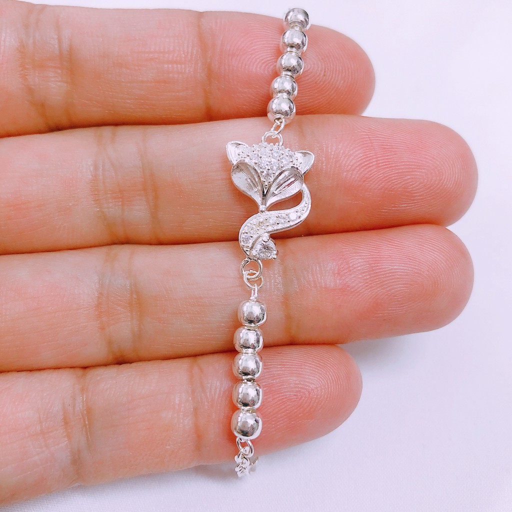 Lắc tay bạc thật hồ ly may mắn tình duyên chất liệu bạc ta sáng đẹp/ JQN gian hàng uy tín, chất lượng