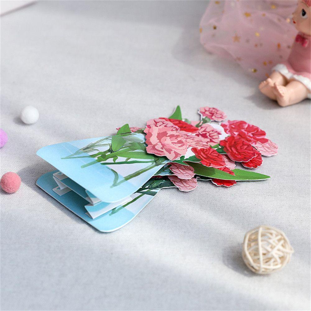 YNATURAL Thiệp Chúc Mừng Ngày Của Mẹ In Hoa Tulip 3D