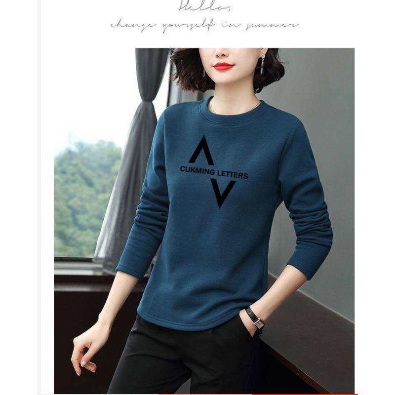 Áo thun tay dài thời trang cho phụ nữ trung niên