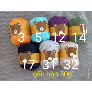 Cotton gấu Hàn 23k