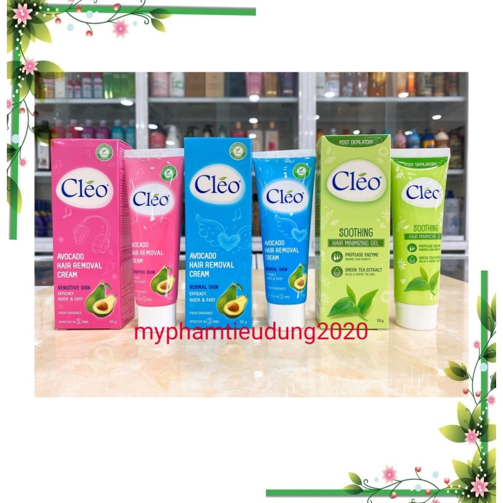 (50g) KEM BƠ TẨY LÔNG VÀ GEL MÁT DA CLEO CHO DA THƯỜNG VÀ DA NHẠY CẢM CHÍNH HÃNG CTY | BigBuy360 - bigbuy360.vn