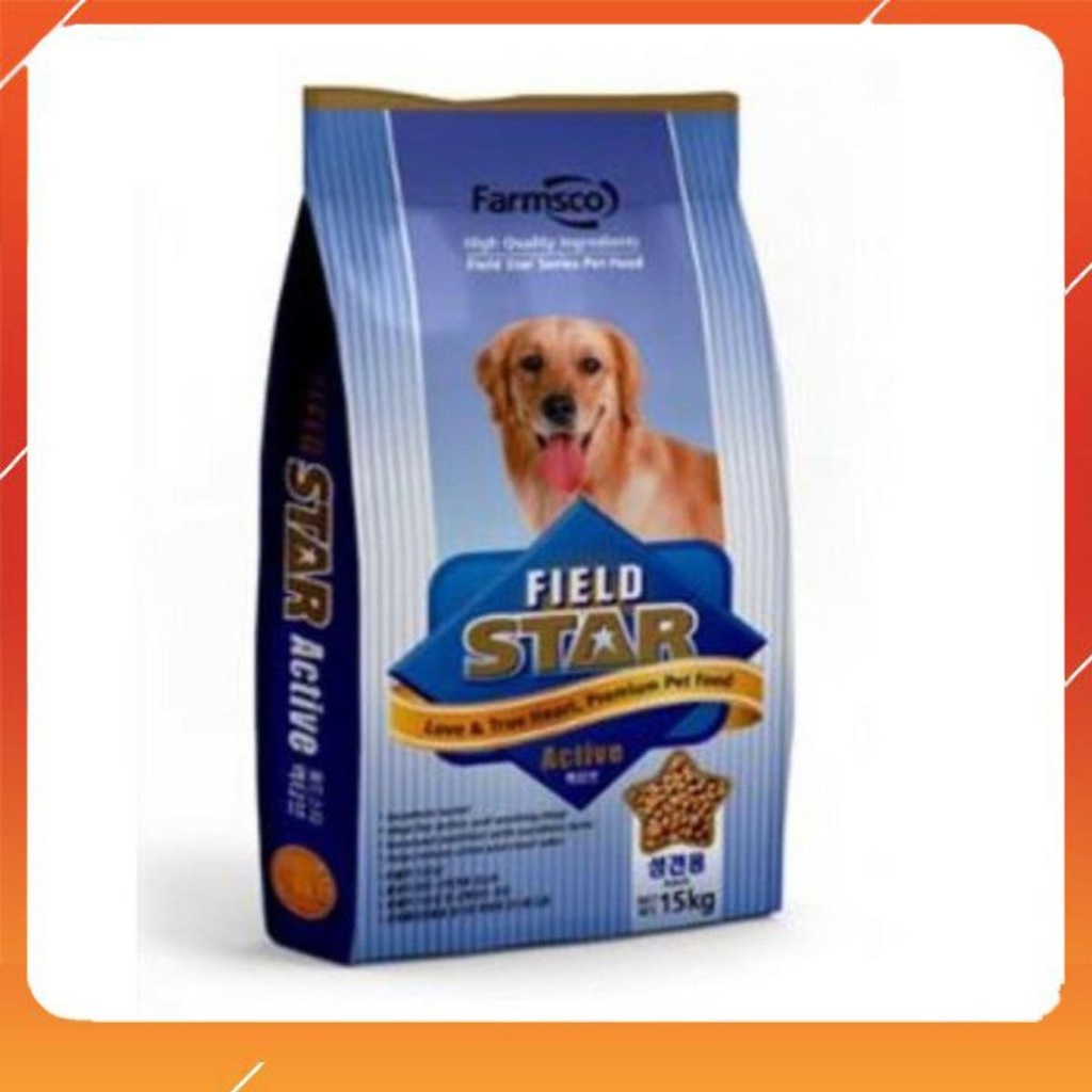 [Túi Chiết 1KG ] Thức ăn hỗn hợp hoàn chỉnh cho chó trưởng thành Field star Active Nk Hàn Quốc